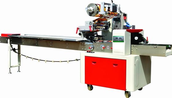 China Cake / Bread Pillow Packing Machine Easy Operate Touch Screen Display supplier