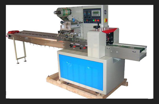 China Noodle Flow Pack Wrapping Machine , Frequency Control Pillow Type Packing Machine supplier