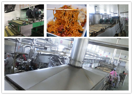 China Customizing Fried Instant Snack Noodles Manufacturing Machine Low Noise Production supplier