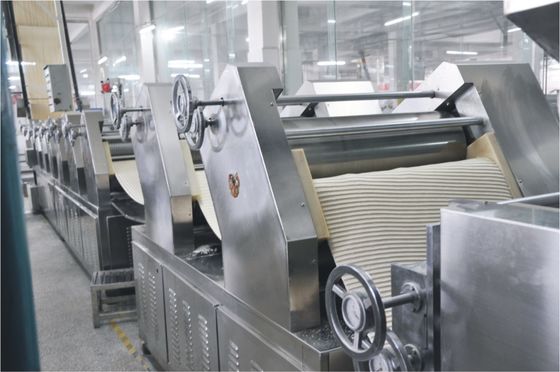 China 7 Rollers Full Auto Fresh Noodles Making Machine , Noodle Making Equipment supplier