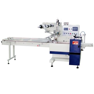 China Servo High Speed Horizontal Flow Wrap Machine , Automatic Biscuit Packing Machine supplier