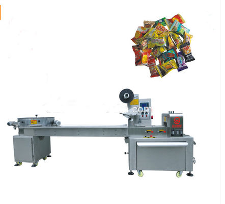 China Full Automatic Candy Pillow Pack Machine , High Speed Flow Pack Packaging Machine supplier