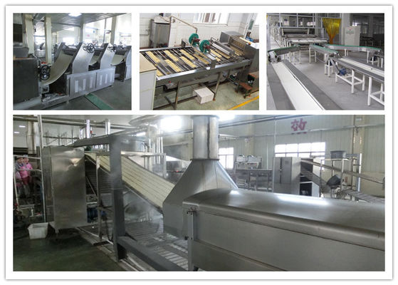 China Fried / Non - Fried Instant Noodle Making Machine 3 Tons - 14 Tons / 8 Hour supplier