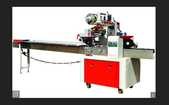 Noodle Flow Pack Wrapping Machine , Frequency Control Pillow Type Packing Machine supplier